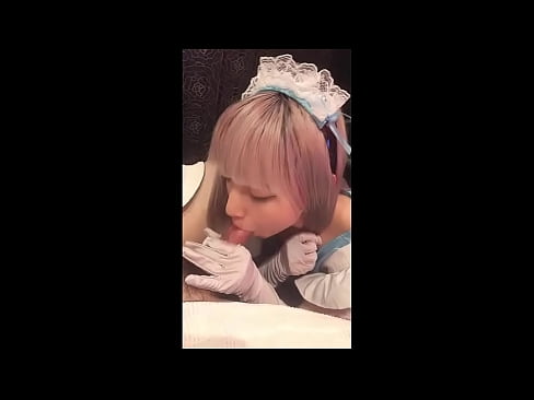 ❤️ Јапански идол [маиука], костим француске собарице, први део, пушење и дркање са лосионом Супер секс код нас
